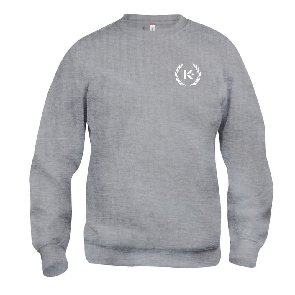 Basic Roundneck Gråmelerad